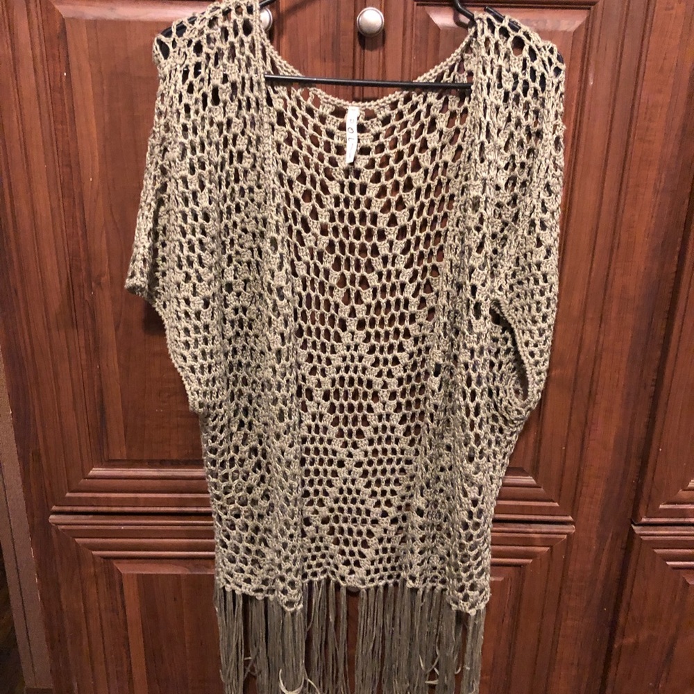 Olive green shawl